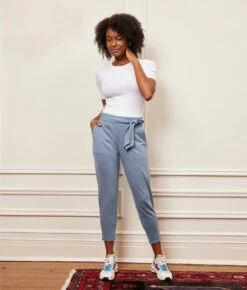 The Softest French Terry Tie-Waist Pant - Main -Cheap Sunset Bikini Store 1 ModelFront 283a2d31 6cdf 43d1 af95 2be061a248e3