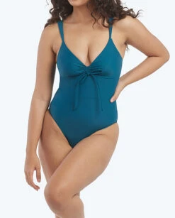 The Cinched One-Piece - Seaweed 8 The Cinched One-Piece - Seaweed -Cheap Sunset Bikini Store 1 ModelFront 3e299d43 9a2c 40c7 9eab 514417ebffae