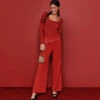 The Perfect Wide Leg Pant - Lava