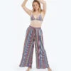 The Palazzo Pant With Ties - Mod Stripe