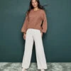 The Perfect Wide Leg Pant - White Sand