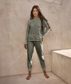 The Softest French Terry Relaxed Crew - Agave