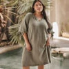 The Going Places Gauze Cover-Up Dress - Agave