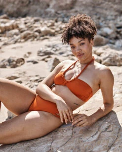 The Braided Bandeau Bikini Top - Canyon