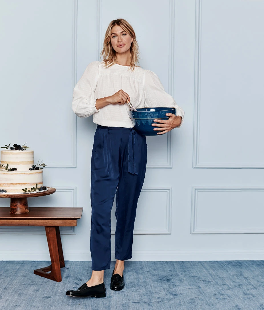 The Perfect Smocked Cotton Top - White Sand 2 The Perfect Smocked Cotton Top - White Sand - Image 2