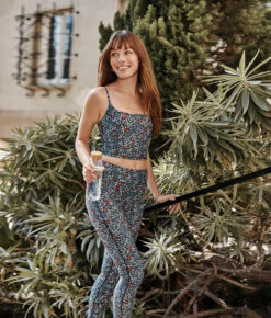 The Do-It-All High Rise Full Length Leggings - Outbloom In Midnight -Cheap Sunset Bikini Store 2 ModelBack 61db3e93 df12 453b 9e70 81a4f4306633