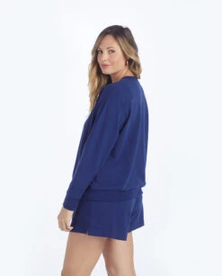 The Softest French Terry Lounge Shorts - Baltic -Cheap Sunset Bikini Store 2 ModelBack a2034017 c058 4066 9ed5 ba9090e7280b