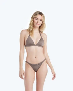 The Braided Triangle Bikini Top - Driftwood 7 The Braided Triangle Bikini Top - Driftwood -Cheap Sunset Bikini Store 2 ModelFront