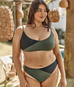 The Marina Bikini Top - Olive & Sea Urchin -Cheap Sunset Bikini Store 2 ModelFront 7324df8c cba1 4b4a 9628 2f0074a8d9e5