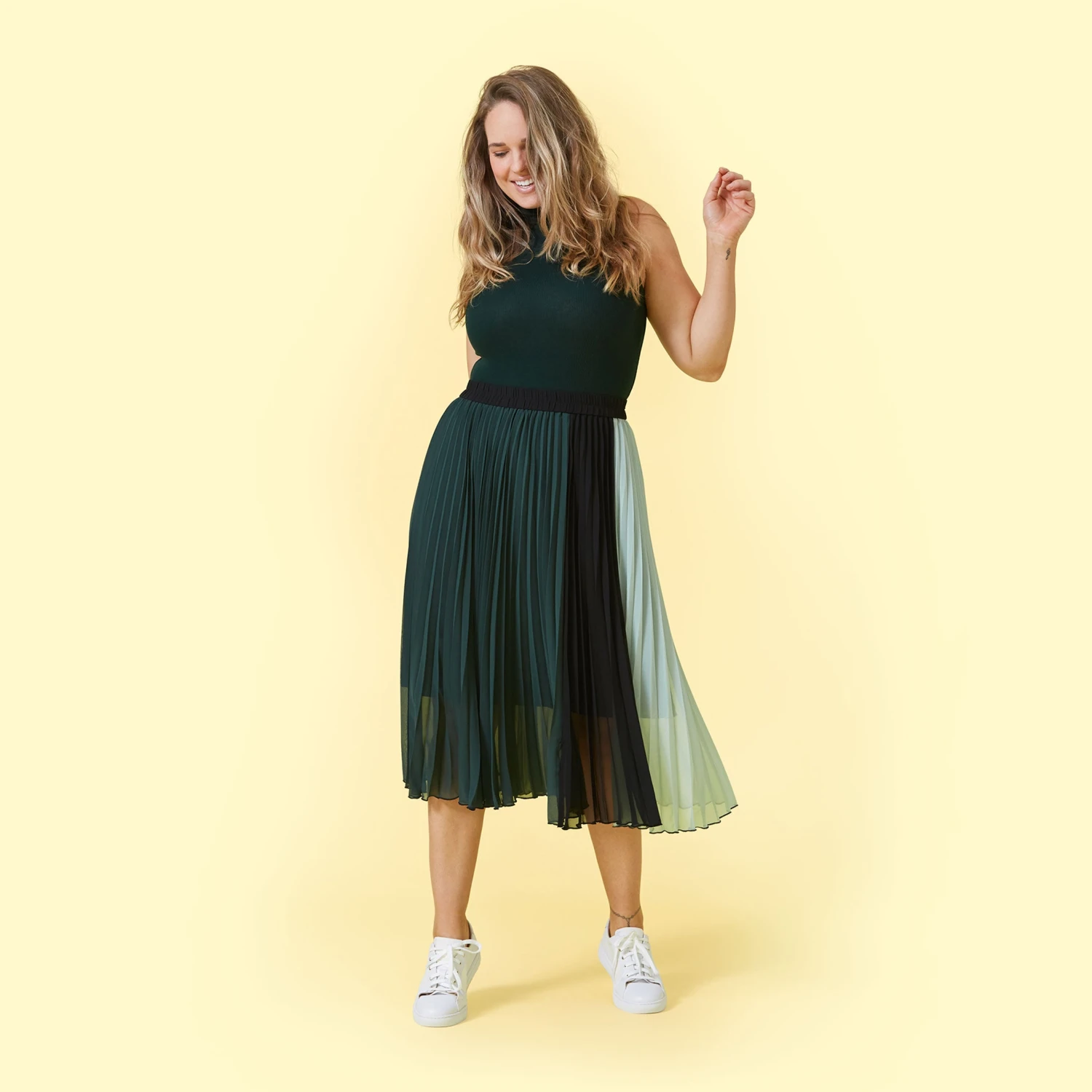 The Sleeveless Day To Night Bodysuit - Moss 3 The Sleeveless Day To Night Bodysuit - Moss - Image 3