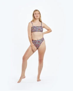 The Limited-Edition High Leg Mid Rise Bikini Bottom - Multicolor Leopard -Cheap Sunset Bikini Store 3 ModelDetailFront 52d0277a c7e6 4957 98d9 22de4d1a2b08