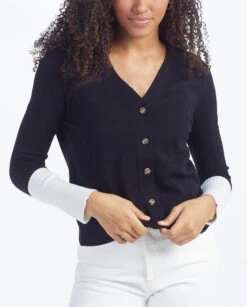 The Perfect Lightweight Cardigan - Sea Urchin & White Sand -Cheap Sunset Bikini Store 3 ModelDetailFront b8ffad01 f520 44ae b75d 1aaf2146c5c7