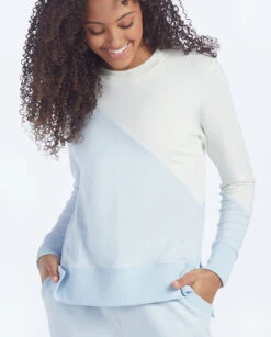 The Softest French Terry Pullover - Powder Blue & White Sand -Cheap Sunset Bikini Store 3 ModelDetailFront e5d8ba13 60a4 4627 9a12 02bcb3eaf6c6