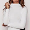 The Long Sleeve Day To Night Bodysuit: TENCEL™ Edition - White Sand