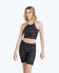 The Do-It-All High Rise Biker Shorts - Paint Splatter In Sea Urchin -Cheap Sunset Bikini Store 3 ModelFullBody 578cbff1 9211 4f49 9cea 94eb29a3c78a