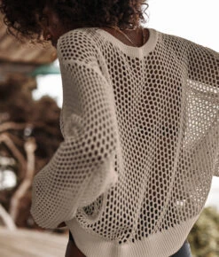 The Fishnet Crewneck Cover-Up - Natural -Cheap Sunset Bikini Store 3 ModelFullBody 5d3a1343 00ec 4e2f 828c 283898bf278a