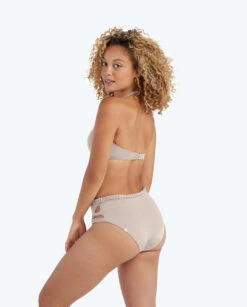 The Braided Bandeau Bikini Top - Limestone -Cheap Sunset Bikini Store 3 ModelFullBody 67c1ca82 ee0f 4f88 a6bc 9b48460cd86c