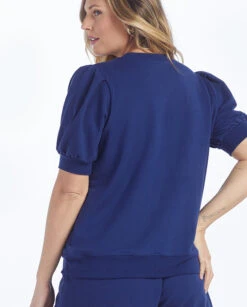 The Softest French Terry Puff Short Sleeve Top - Baltic -Cheap Sunset Bikini Store 4 ModelDetailBack 91ea4fd8 97e5 40d7 8f75 415c6374f768