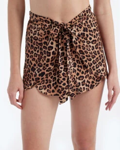 The Silky Wrap Shorts - Leopard -Cheap Sunset Bikini Store 4 ModelDetail 1b9fc277 577c 44b5 ae1b 1154e237e445