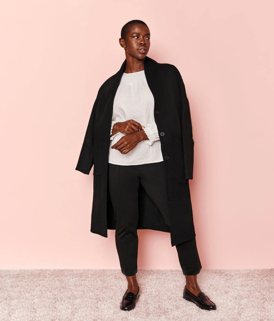 The Perfect Smocked Cotton Top - White Sand 4 The Perfect Smocked Cotton Top - White Sand - Image 4