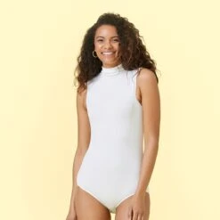 The Sleeveless Day To Night Bodysuit - White Sand -Cheap Sunset Bikini Store 58 87dca9cb 7d33 4d88 8873 3037c8f786e5