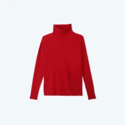 The Luxe Cashmere Blend Funnel Neck Sweater - Lava -Cheap Sunset Bikini Store CashmereBlendFunnelNeck Lava