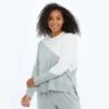 The Softest French Terry Pullover - Wolf & White Sand
