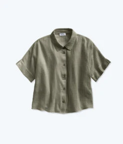 The Going Places Gauze Button-Down Top - Agave -Cheap Sunset Bikini Store FlatLay11 2e7a17e2 c4ab 4131 be46 18666c57953f