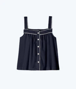 The Towel Terry Button-Front Tank - Midnight -Cheap Sunset Bikini Store FlatLay4 7b1ecbb1 0758 4003 a8ef a712df5f039c