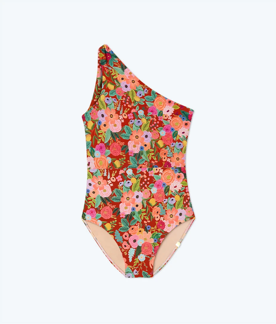 The Ruched Sidestroke - Garden Party In Rust 2 The Ruched Sidestroke - Garden Party In Rust - Image 2