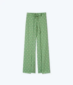 The Easy Breezy Eco Voile Wrap Pant - Diamond Dot In Seagreen & White Sand -Cheap Sunset Bikini Store FlatLay5 ccd9e2b8 4802 4eef bb4d 6b40ea2722b6