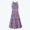 The High Neck Tiered Maxi Dress - Painted Meadows