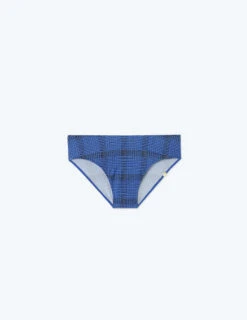 The Limited-Edition High Leg Mid Rise Bikini Bottom - Modern Plaid In Hydrangea 9 The Limited-Edition High Leg Mid Rise Bikini Bottom - Modern Plaid In Hydrangea -Cheap Sunset Bikini Store FlatLay 51