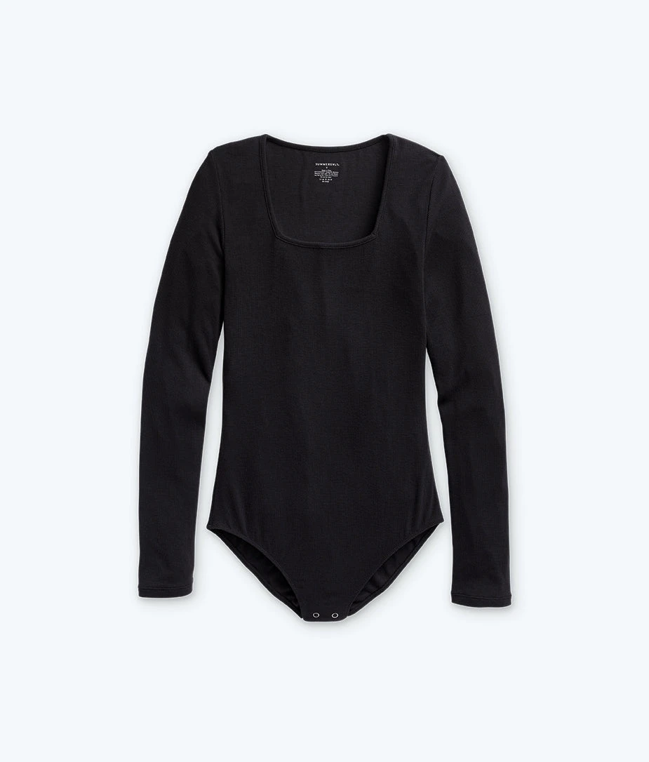 The Square Neck Day To Night Bodysuit: TENCEL™ Edition - Sea Urchin 4 The Square Neck Day To Night Bodysuit: TENCEL™ Edition - Sea Urchin - Image 4