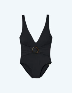 The Ribbed Belted Backflip - Sea Urchin -Cheap Sunset Bikini Store FlatLay 96