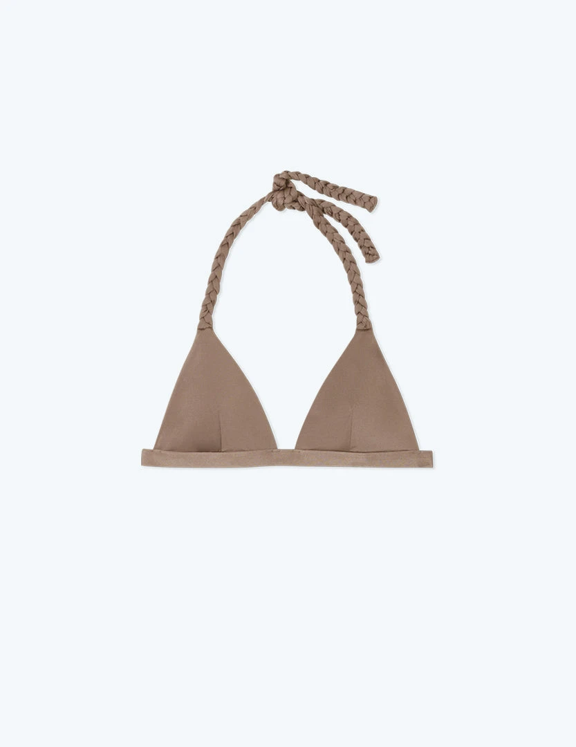 The Braided Triangle Bikini Top - Driftwood 2 The Braided Triangle Bikini Top - Driftwood - Image 2