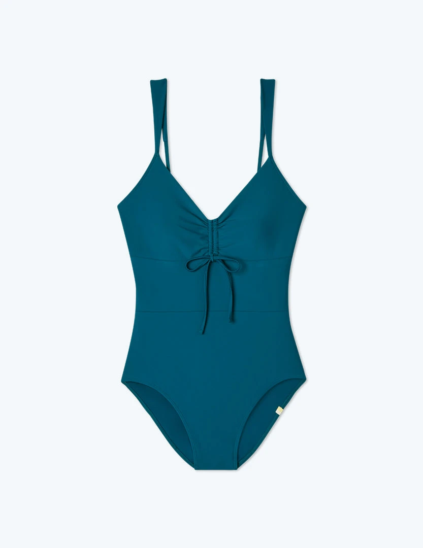 The Cinched One-Piece - Seaweed 2 The Cinched One-Piece - Seaweed - Image 2