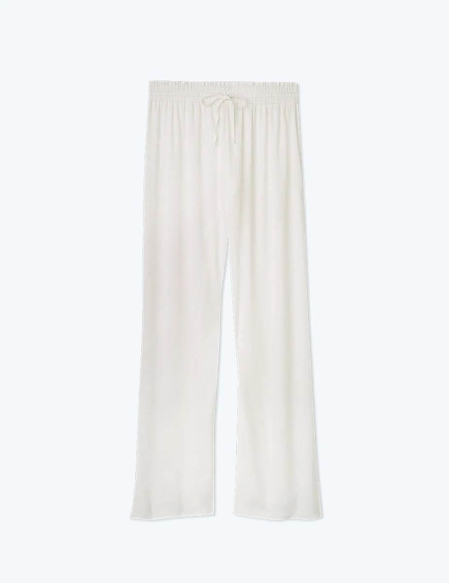The Palazzo Pant With Ties - White Sand 8 The Palazzo Pant With Ties - White Sand - Image 8