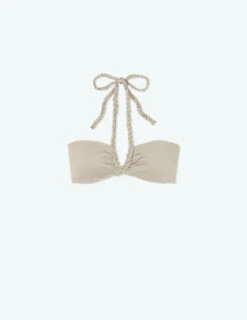 The Braided Bandeau Bikini Top - Limestone -Cheap Sunset Bikini Store FlatLay fb2f77a6 853f 43b1 bb5a f186f80f18ad