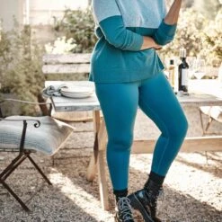 The Brushed High Rise Full Length Leggings - Venetian -Cheap Sunset Bikini Store Legging Green Lifestyle