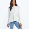 The Convertible Split Back Long Sleeve - White Sand
