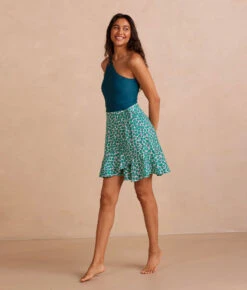 The Gulf Gathered Keyhole One Piece - Sea Urchin -Cheap Sunset Bikini Store PDP Image Template SwimFront Full