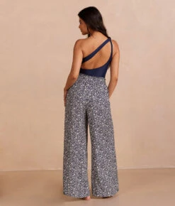 The Silky Luxe Palazzo Pants With Ties - Beach Botanical In Deep Sea -Cheap Sunset Bikini Store PDP Palazzo Pant Back Full c0e95e9c 121d 4b64 8094 685784d95cf2