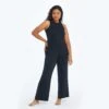 The Softest Ribbed Wide Leg Lounge Pant - Sea Urchin