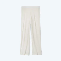 The Softest Ribbed Wide Leg Lounge Pant - White Sand -Cheap Sunset Bikini Store RibbedLoungePant WhiteSand