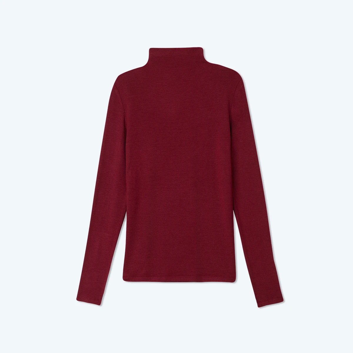 The Softest Ribbed Long Sleeve Mock Neck - Pinot 5 The Softest Ribbed Long Sleeve Mock Neck - Pinot - Image 5