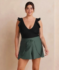 The Sea To Shore Swim Shorts - Olive