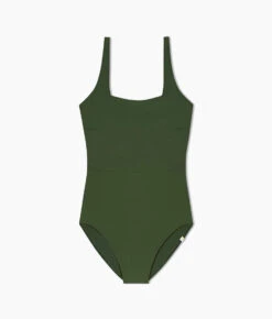 The Seaway Square Neck One Piece - Olive 7 The Seaway Square Neck One Piece - Olive -Cheap Sunset Bikini Store SeawaySquareNeck Olive