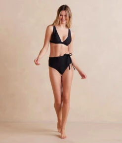 The Side-Tie High Leg High Rise Bottoms - Sea Urchin 9 The Side-Tie High Leg High Rise Bottoms - Sea Urchin -Cheap Sunset Bikini Store Side TieHighLegHighRiseBottom SeaUrchin Front Full
