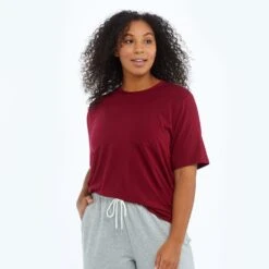 The Softest Tencel Short Sleeve Pocket T-Shirt - Pinot